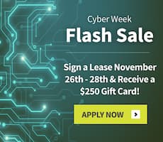 Sign a lease November 26th to 28th and receive a $250 gift card!