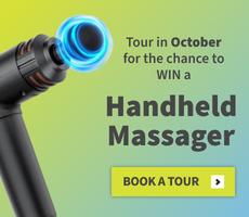 Tour in October for a chance to win a Handheld Massager