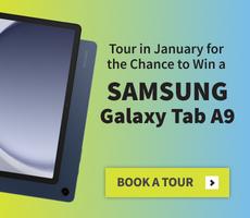 Tour in January for the Chance to Win a Samsung Galaxy Tab A9