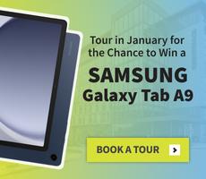 Tour in January for the Chance to Win a Samsung Galaxy Tab A9