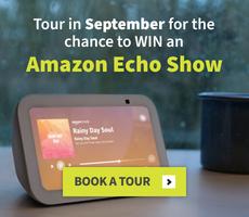 Tour in September for the chance to win an Amazon Echo Show