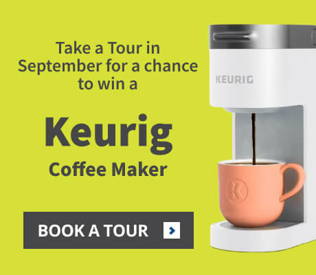 Tour in September for a chance to win a Keurig Coffee Maker.